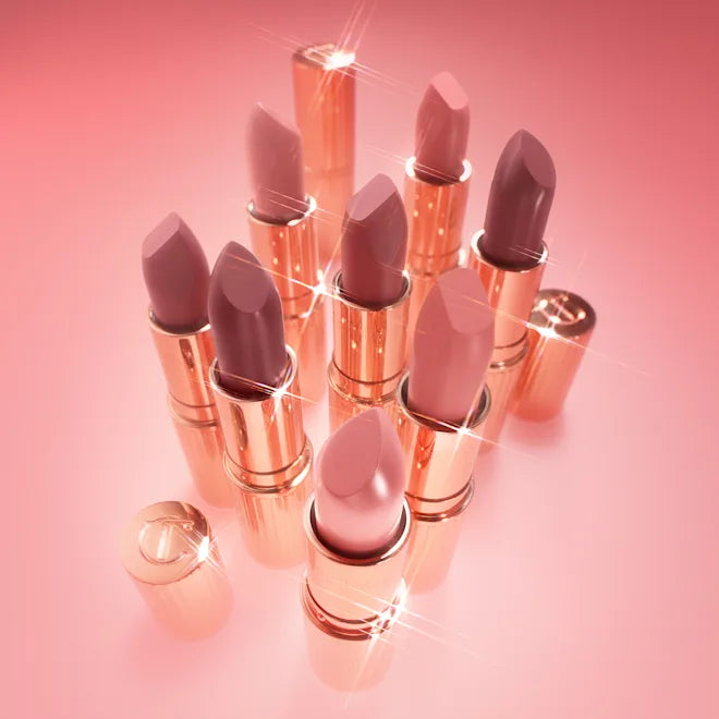 Charlotte Tilbury K.I.S.S.I.N.G Satin Shine Lipstick Shade-Pillow Talk Fair