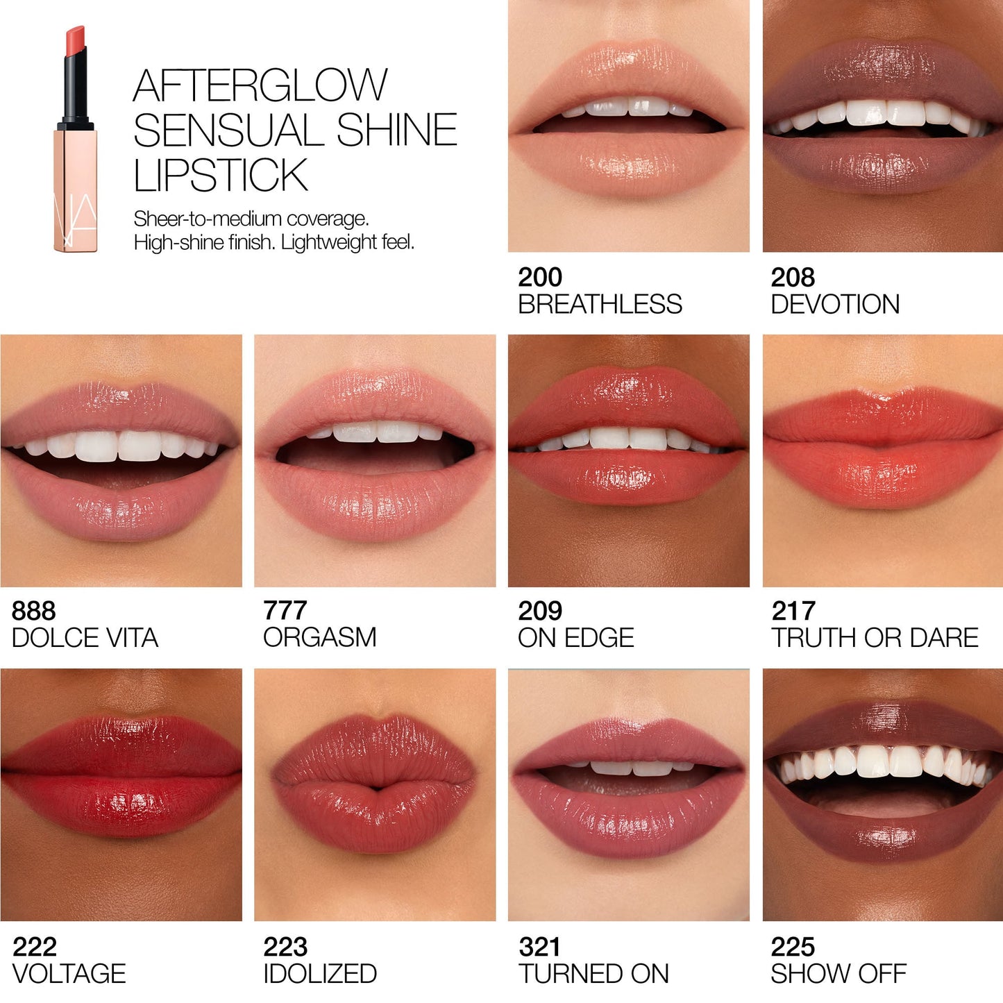 NARS Afterglow Sensual Shine Lipstick - High Gear