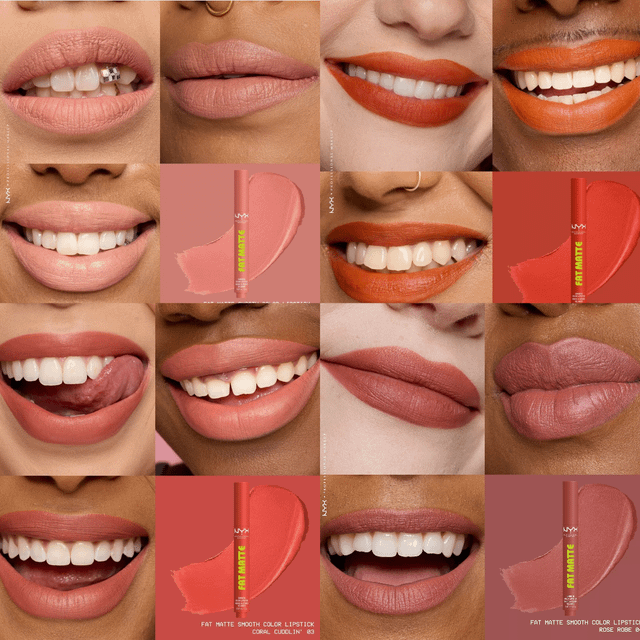 NYX PROFESSIONAL MAKEUP FAT MATTE SMOOTH COLOR LIPSTICK
