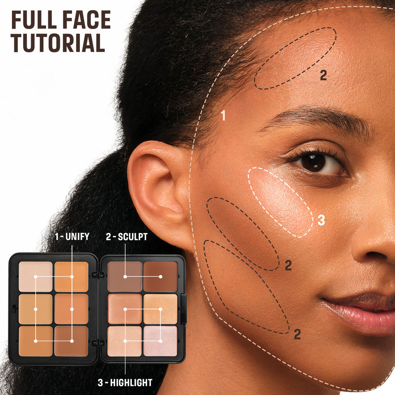 MAKEUP FOREVER HD SKIN SCULPTING PALETTE
Face sculpt palette: contour, blush & highlight