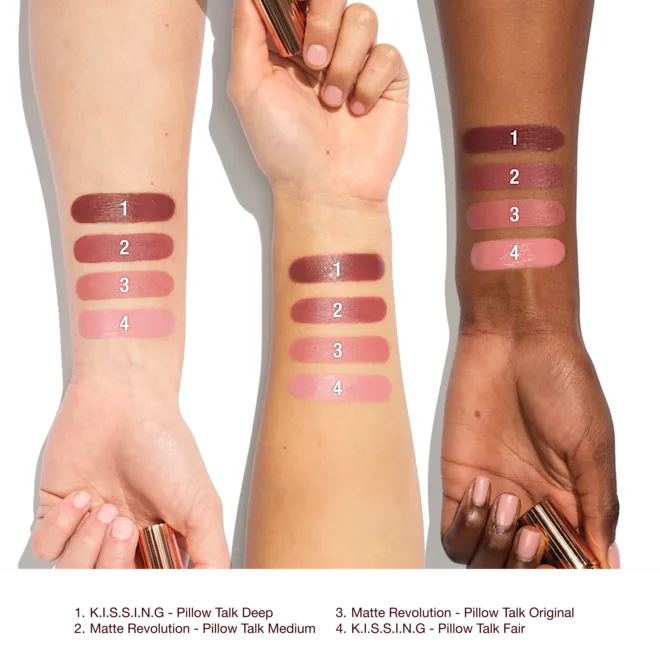 Charlotte Tilbury K.I.S.S.I.N.G Satin Shine Lipstick Shade-Pillow Talk Fair