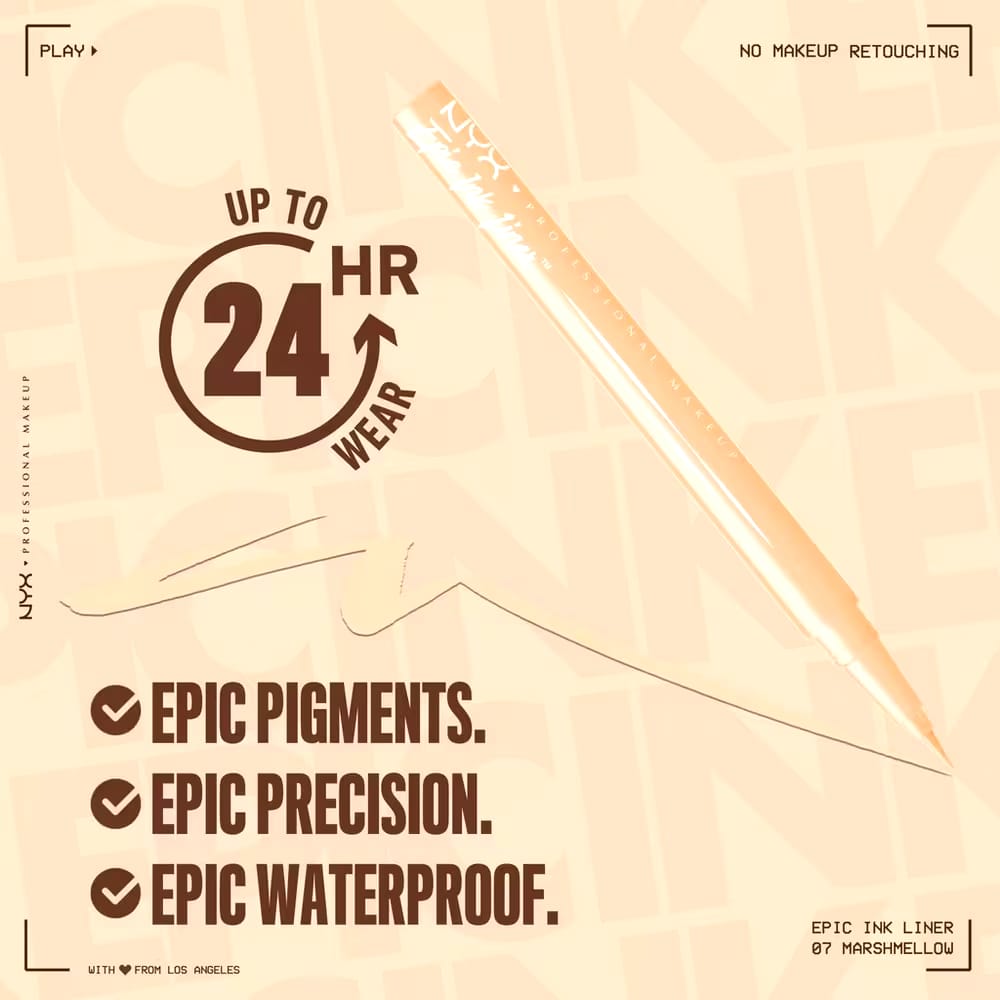 NYX PROFESSIONAL MAKEUP Epic Ink Waterproof Liquid Eyeliner