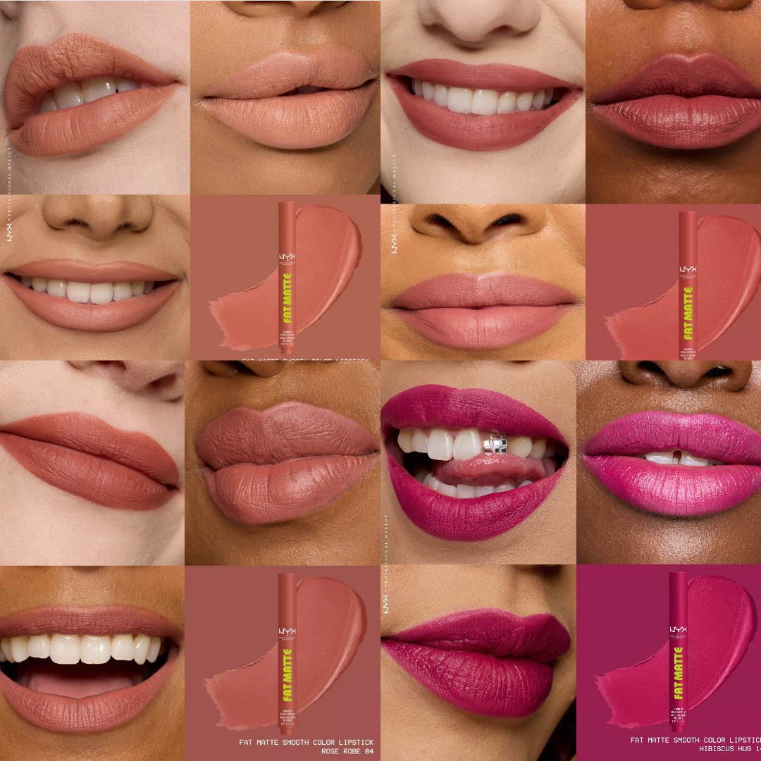 NYX PROFESSIONAL MAKEUP FAT MATTE SMOOTH COLOR LIPSTICK