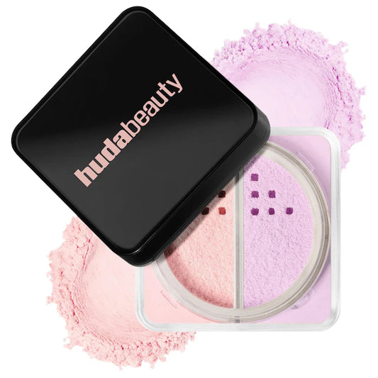 HUDA BEAUTY 
Easy Bake Loose Powder Brightening + Correcting Duo